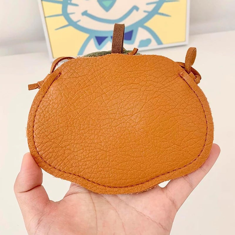 DCLOVERY Store Cute Pumpkin Toddler Purse for Girls，Exquisite Leather Small Purse Crossbady Bag Girls Toddlers Birthday Gift - Image 5